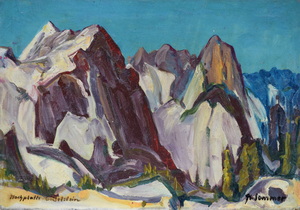 Werkverzeichnis Nr. 166, um 1958, Sonnenblumen im rosaroten Krug, Öl auf Karton, 73,0 x 60,0 cm, bez. u.r.: K. Sommer 54
