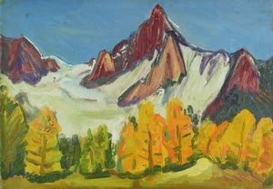 Werkverzeichnis Nr. 170, um 1950, Stillleben, Öl auf Karton, 29,7 x 36,4 cm,
						Rückseite bemalt, Werkverzeichnis Nr. 48<br> 