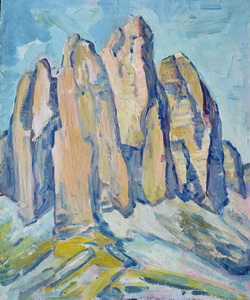 Werkverzeichnis Nr. 200, um 1963,  Plankenstein, Öl auf Karton, 59,5 x 49,2 cm,
						Rückseite bemalt mit Werkverzeichnis Nr. 177, um 1963, Plankenstein 2, um 1963
