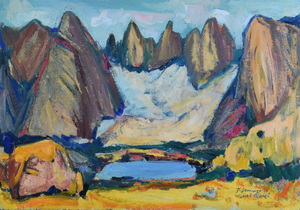 Werkverzeichnis Nr. 253, um 1965, Lac Blanc, Öl auf Karton, 57,2 x 80,5 cm,
						bez. u.r.: K Sommer, Lac Blanc