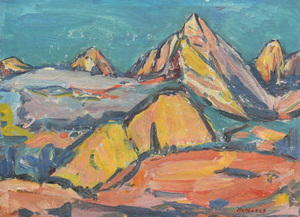 Werkverzeichnis Nr. 449, um 1969, Herbetet, Öl auf Karton, 38,5 x 52,5 cm,
						bez, u.r.: Herbetet