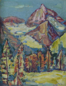 Werkverzeichnis Nr. 1034, um 1977, Pala, Öl auf Karton, 48,2 x 37,3 cm,
						bez. u.r.: Pala
